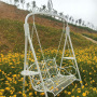 White iron double seat swing garden ornaments garden suppliers White iron double seat swing garden ornaments garden suppliers