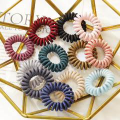 wholesale phone cord spiral coil elastic telephone hair ties for women wholesale phone cord spiral coil elastic telephone hair ties for women