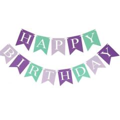 Mermaid Party Supplies Decorations kids Birthday Party Banners Latex Balloons