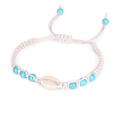 Fashion Natural Stone Turquoise Bead Bracelet Ocean Seashell Shell Stretch Bracelet Fashion Natural Stone Turquoise Bead Bracelet Ocean Seashell Shell Stretch Bracelet