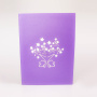 OEM christmas birthday gift laser cut handmade 3d popup christmas cards