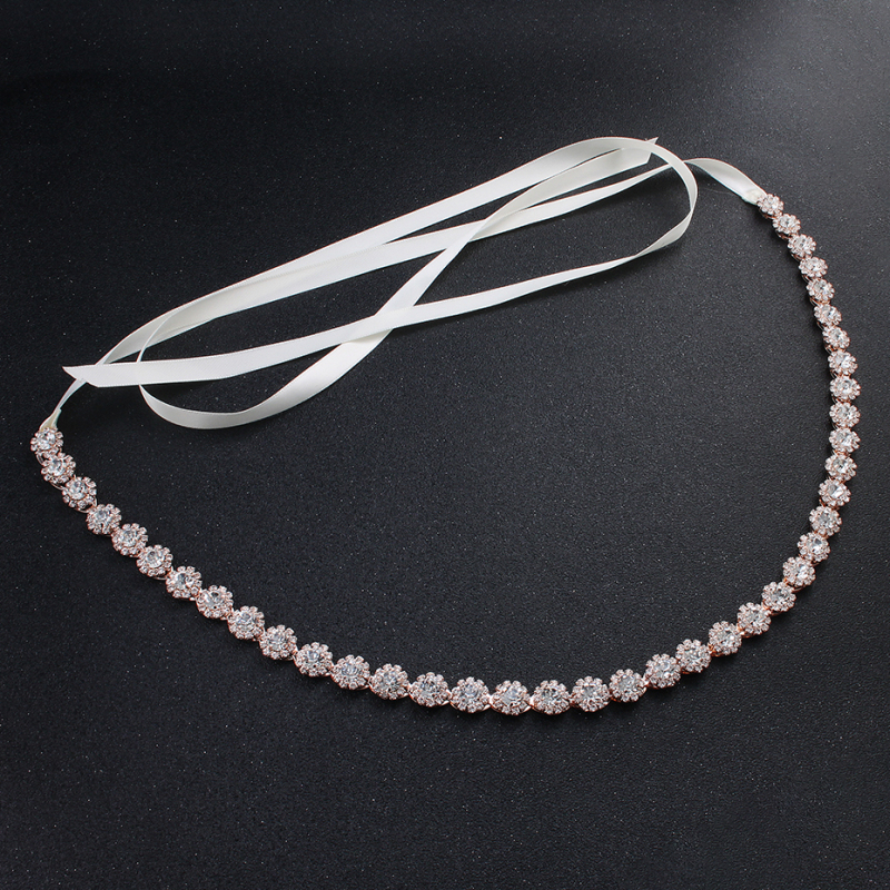 Luxury Dress Bridal Ribbon Accessories loop Wedding Waist Belt