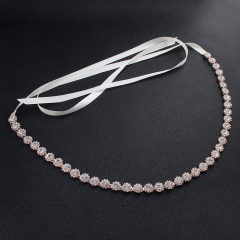 Luxury Dress Bridal Ribbon Accessories loop Wedding Waist Belt
