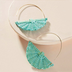 Wholesale new fashion accessories creative alloy rattan women earrings