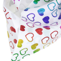 Amazon hot sale 8 style baby big bows knot printed hair clips for girls hair accessories