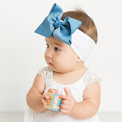 Amazon hot sale JOJO multi color kids large bow hair accessories headband for girls Amazon hot sale JOJO multi color kids large bow hair accessories headband for girls