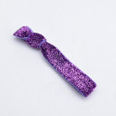 solid colors Sequin Scrunchy Elastic Ponytail Holder Girls Hair Bow hair bands