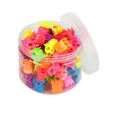 72pcs/set Small Cute Mini Korean Hair Claw Clip Set Colored Round Kids Hair Claw