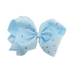 Rhinestone hair clip bubble flower bag drill hair accessories solid color bow baby hair claw clips