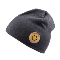 Wholesale embroidered logo emoji beanie unisex winter kinted hats