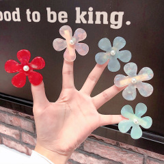 summer hot sale love flower acrylic hair clips for women hair accessories