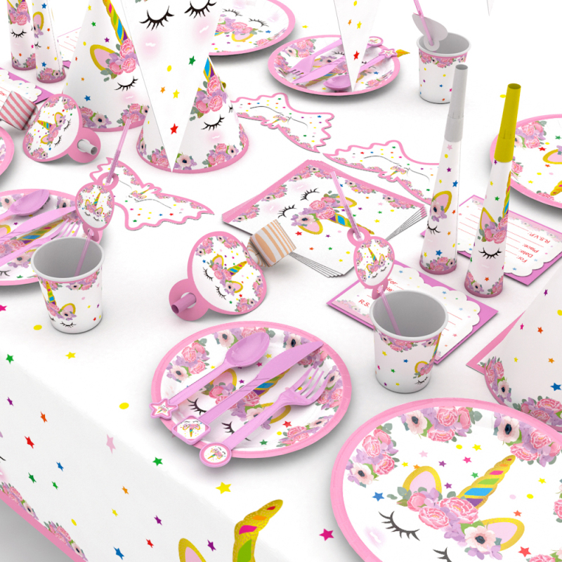Wholesale China Merchandise Birthday Decorations All In One Guests Tableware Rainbow Unicorn Party Supplies Pack Wholesale China Merchandise Birthday Decorations All In One Guests Tableware Rainbow Unicorn Party Supplies Pack