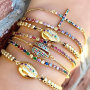 Fashion amazon hao sale jewelry zircon shell shape crystal bracelets for women Fashion amazon hao sale jewelry zircon shell shape crystal bracelets for women