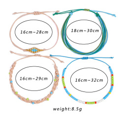 Wholesale Colorful Delicate Braided Cord Beads Bracelet Jewelry For Women Gift
