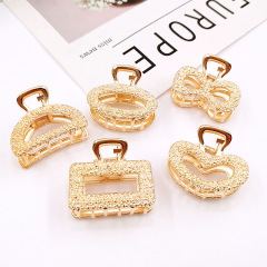 fashion bow heart shaped geometric metal hair claw for women fashion bow heart shaped geometric metal hair claw for women