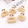 fashion bow heart shaped geometric metal hair claw for women fashion bow heart shaped geometric metal hair claw for women