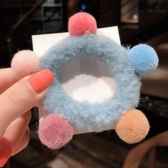 Custom lovely winter autumn hair accessories elastic hair ties decorative for women