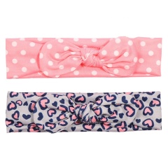 Amazon popular bow flower headwear set clear shower elastic hair bands for baby