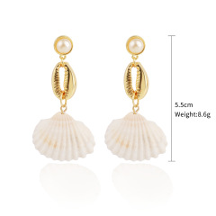 Bohemian Shell Conch Drop Jewelry Earrings for Women BOHO Dangle Wedding
