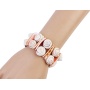 2020 new amazon ins fashion girls white handmade sea trumpet conch shell bracelets sea shell for women