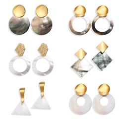 vintage best sell wish amazon women ladi jewelry earrings accessories ocean hoop drop shell earring