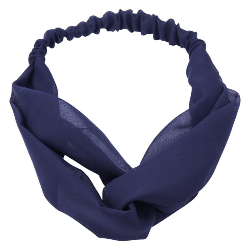 Women's Cotton Elastic spa Washing headband yoga hair bands cross mixed colors headband