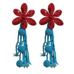 2020 INS Amazon Hot sale india bohemia tassel seed bead earring for women