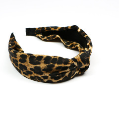 Winter Girls Hair Accessories Leopard Print Hair Band Velvet Headband