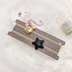 New design children crystal crown tiara hair band elastic headband