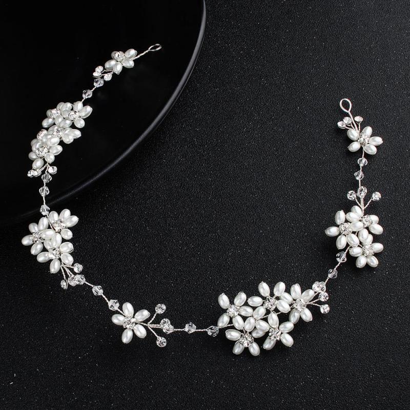 Bride Tiaras Wedding pearl Hair Accessories crystal bridal Headbands Bride Tiaras Wedding pearl Hair Accessories crystal bridal Headbands