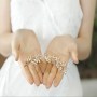 OEM Handmade rhinestone crystal hair band wedding make bridal hair comb