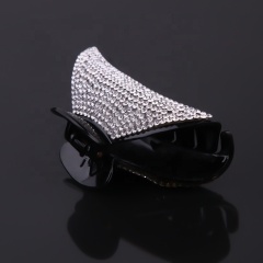 Wholesale Korean black plastic hair accessories jewelry full diamonds rhinestones large hair claw clips for women