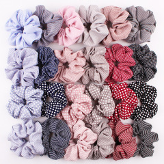 wholesale ins amazon fancy Fashion bulk elastic silk satin hair scrunchies for women hair