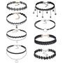 Fashion Hot Sale Ladies Sexy Gothic Lace Choker Necklace Sets for Women Fashion Hot Sale Ladies Sexy Gothic Lace Choker Necklace Sets for Women