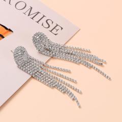 2019 Long chain tassel sand blasting Earring Classical Design Copper Alloy jewelry earring