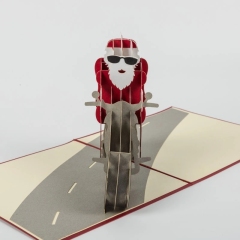 New year custom handmade christmas laser cut number cake 3d pop up card