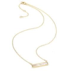 fashion girl women Adjustable gold plated round chain jewelry14K gold natural necklace shell