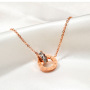 Korean design custom jewelry Roman numerals earnings stainless steel necklace Korean design custom jewelry Roman numerals earnings stainless steel necklace
