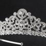 Handmade silver rhinestone crystal wedding round bridal tiaras crown Handmade silver rhinestone crystal wedding round bridal tiaras crown