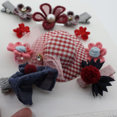 Kids Mickey cartoon flower hair band hat barrettes hair accessories