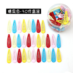 30pcs amazon hot children candy color bb clip metal hair clip hairpin
