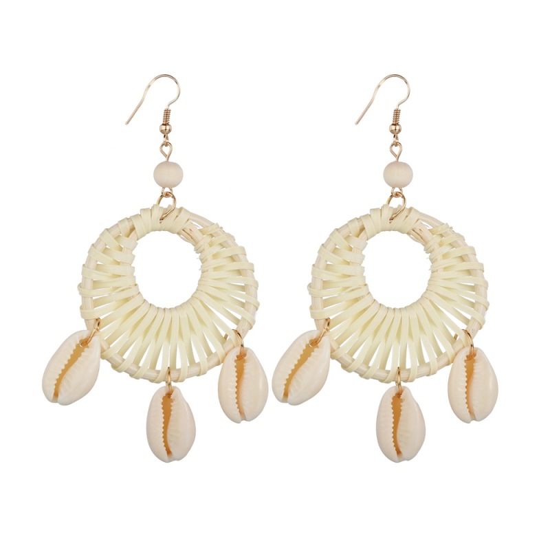 2019 korean style natural conch abalone stainless steel earings with shells