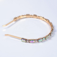 New diamond-studded adult girl hair accessories headbands rhinestone shiny colorful drill