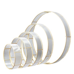 many designs metal PVC film hanging circle round party ceiling wedding decoration