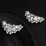 Manufacturers custom  diamond shoe buckle  bride wedding accessories shoes accessories  glass diamond shoe buckle