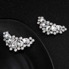 Manufacturers custom diamond shoe buckle bride wedding accessories shoes accessories glass diamond shoe buckle