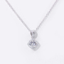 Custom retro 925 sterling silver moissanite diamond jewelry necklace Custom retro 925 sterling silver moissanite diamond jewelry necklace
