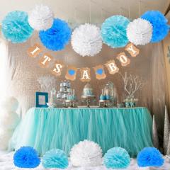 Bannerlatex balloon pom poms baby shower party supplies decorations