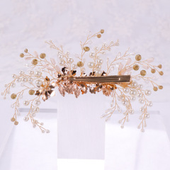 fashion pearl flower headbands wedding hair accessories bridal hair clips