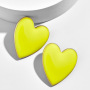 New fashion earring accessories beautiful alloy oil drip heart studs earring for women New fashion earring accessories beautiful alloy oil drip heart studs earring for women